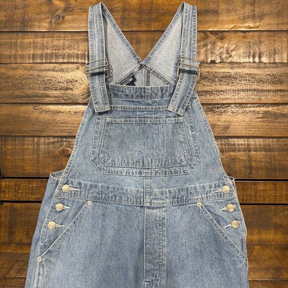 Baccani 90s Vintage Denim Glitter Sparkles Blue Overalls Womens Size Medium - Picture 5 of 13